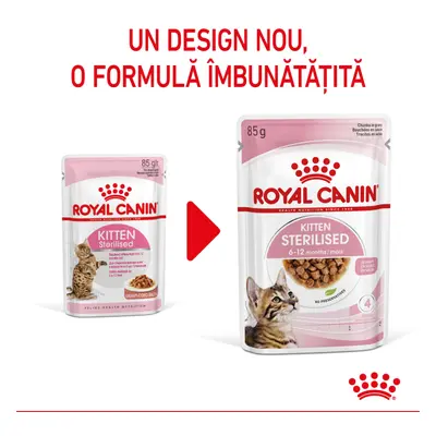 Royal Canin Kitten Sterilised hrana umeda pisica sterilizata junior (in sos), 12 x 85 g