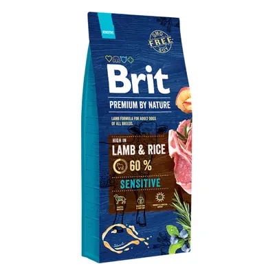 Hrana uscata pentru caini Brit Premium Sensitive, Miel, 15Kg