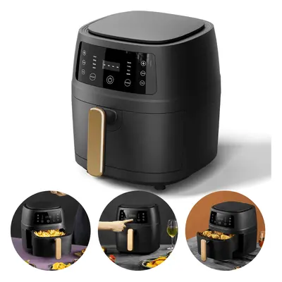 Friteuza cu aer cald Koken, Air Fryer Optiune Sanatoasa-fara ulei, Putere 2400W, 8 programe, cap