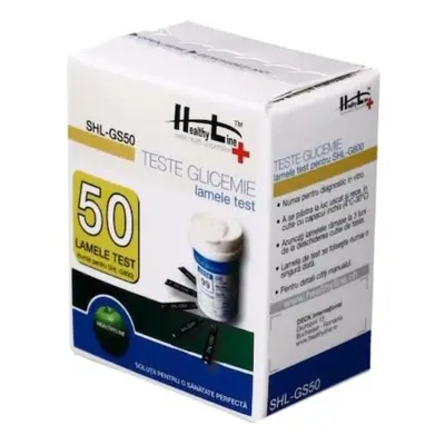 Healthyline Teste Glicemie, SHL-GS50, 50 Bucati