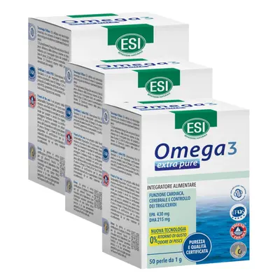 ESI Pachet Esential: Omega 3 Extra Pure x 50 capsule - Ofertă Specială 3 Cutii Reducere 15%