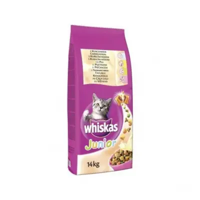 Whiskas Junior, hrana uscata pentru pisici, Pui, 14 kg