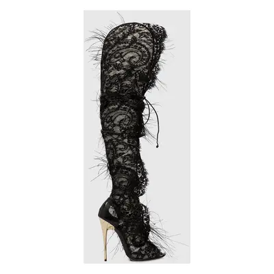 Black over the knee boots Tom Ford