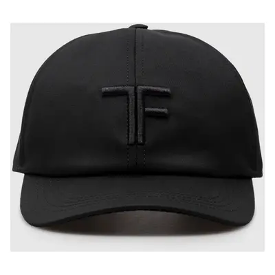 Black cap with logo embroidery Tom Ford