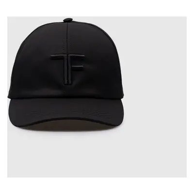 Black cap with TF logo embroidery Tom Ford