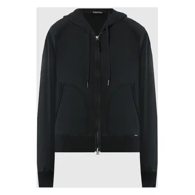 Black sports jacket with logo Tom Ford