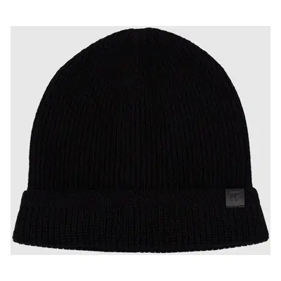 Black wool and cashmere cap with logo Tom Ford