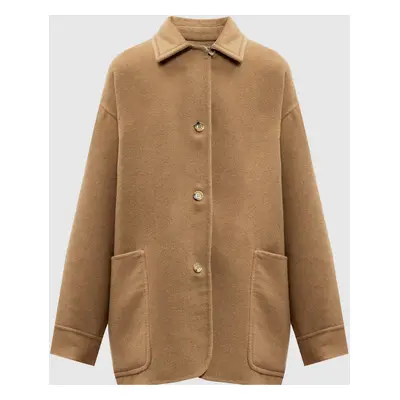 Beige double-sided coat MALDO made of camel wool Max Mara