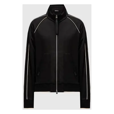 Black sports jacket with logo Tom Ford