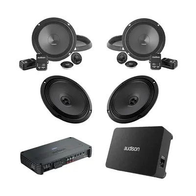 Pachet Difuzoare Auto cu subwoofer Mitsubishi Pajero Sport 3 2016-2018 Audison Prima 1010 W