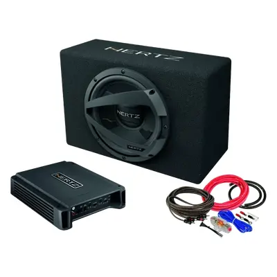 Pachet Subwoofer auto HERTZ DBX 25.3 + Amplificator Hertz HCP 2 + Kit de cabluri complet