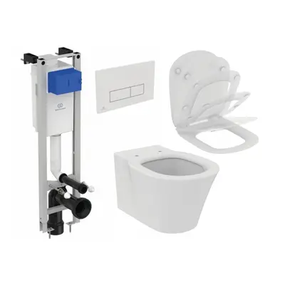 Set vas Wc Ideal Standard Connect Air + capac soft-close + rezervor incastrat Prosys Eco Frame +