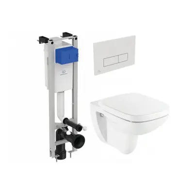 Set vas Wc Debba Rimless Roca suspendat cu capac soft-close + rezervor Ideal Standard Prosys Eco