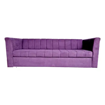 Canapea Extensibila Noriel, 240x80x85cm, 3 locuri, Luna 65 Purple, Glasspandoor