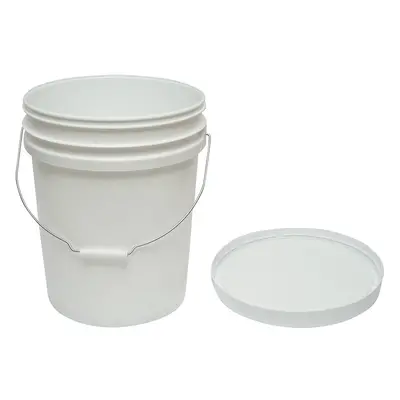 Galeata rotunda din plastic 20L cu capac pentru miere de albine, Cod: DISKR16