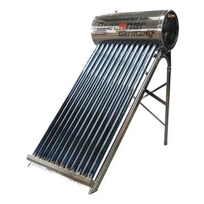 Panou solar nepresurizat inox, cu 12 tuburi pentru apa calda, boiler 120L, Cod: BK69618, Echival