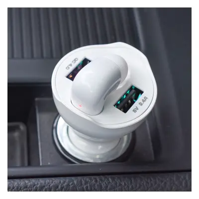 Casca bluetooth cu incarcare la priza auto tip bricheta, Cod: DISCN98