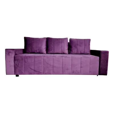 Canapea Extensibila Lambert, 240x80x75cm, 3 locuri, Amore 45 Dark Violet, Glasspandoor