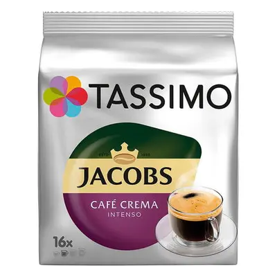 Capsule cafea, Jacobs Tassimo Cafe Crema Intenso, 16 bauturi x 150 ml, 16 capsule