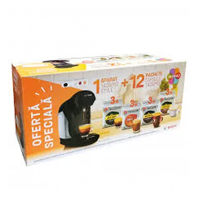 Pachet Espressor Bosch Tassimo Style + Cadou 12 cutii Capsule Cafea Tassimo