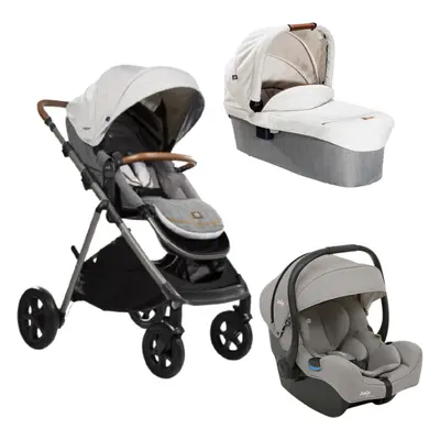 Carucior pentru copii multifunctional 3 in 1 Joie Aeria Signature Oyster / Gemm Pebble ( Carucio