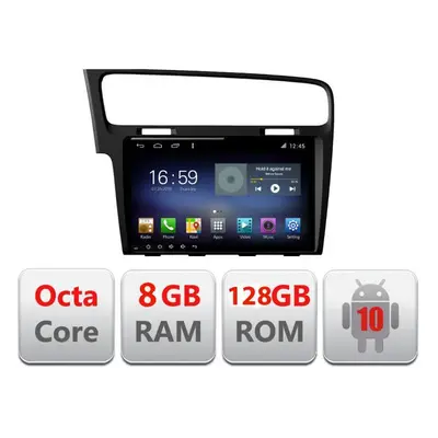 Navigatie VW Golf 7 F-491 Octa Core cu Android Radio Bluetooth Internet GPS WIFI DSP 8+128GB 4G