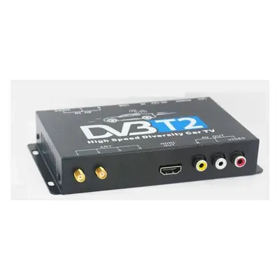 Tuner TV DVB-T2 auto digital cu 2 antene si USB media player