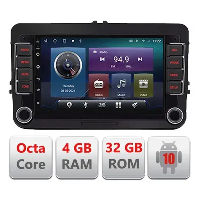 Navigatie VW Skoda Seat Ecran 7" 4+32GB 8Core Android radio gps Internet wifi 4G Carplay kit-vw-