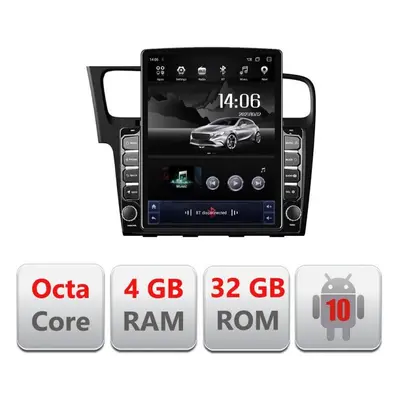 Navigatie VW Golf 7 H-491 ecran tip TESLA 9.7" cu Android Radio Bluetooth Internet GPS WIFI 4+32