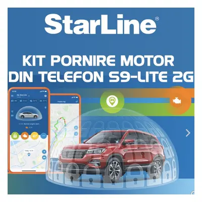 Kit pornire motor VW Scirocco 2008-2017, aplicatie telefon 2G (montaj inclus) - Starline S9 2G