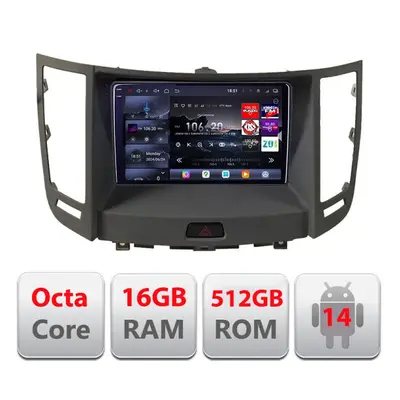 Navigatie Infinity FX intre anii 2009-2012 Android radio gps internet 8 core QLED 2K 16+512 360 