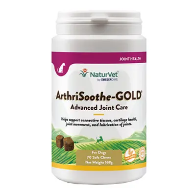 70 bucăți ArthriSoothe-Gold Snackuri NaturVet Supliment alimentar pentru câini