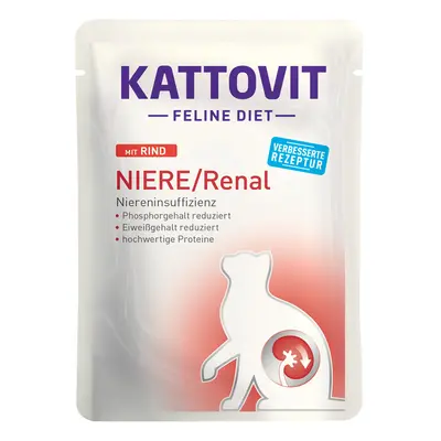 24x85g Niere/Renal Pliculețe Kattovit Hrană umedă pisici