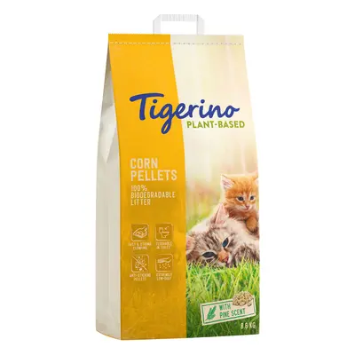 14l Plant-Based Porumb Tigerino Așternut pentru pisici cu parfum de pin