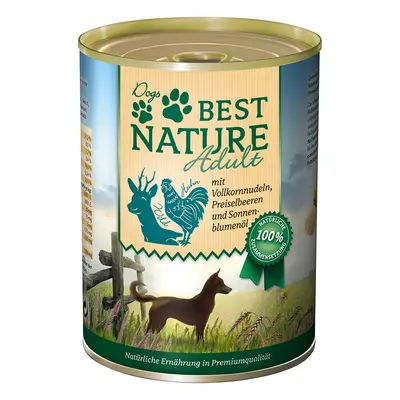 12x400g Vânat, pui și paste Dog Adult Best Nature Hrană câini