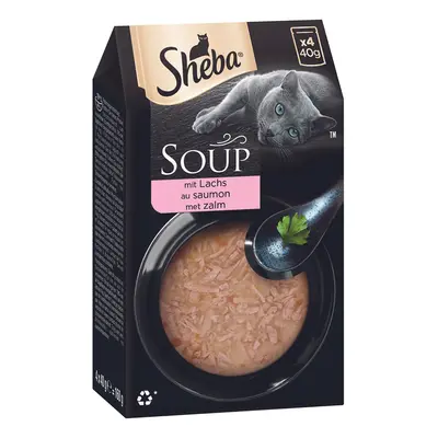 40x40g Somon Classic Soup Pliculețe Sheba Hrană umedă pisici