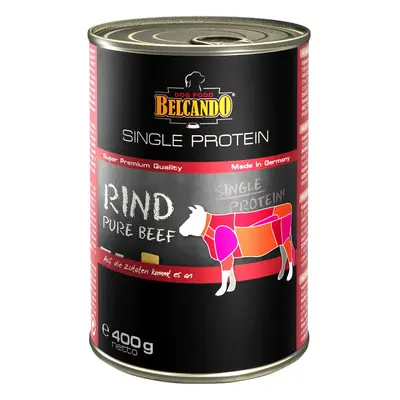 6 x 400 g Vită Single Protein Belcando Hrană umedă pentru câini