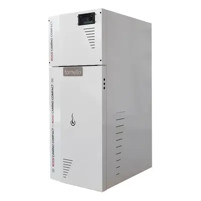 Centrala termica compacta pe peleti Fornello Rossi Camino Compact 35 kw, pompa de circulatie, va