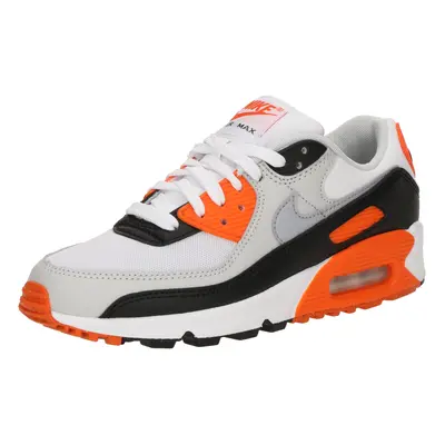 Nike Sportswear Sneaker low 'Air Max 90' gri deschis / portocaliu închis / negru / alb