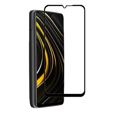 Sticlă securizată de protecție 3D cu cadru pentru Xiaomi Poco M3 - neagră