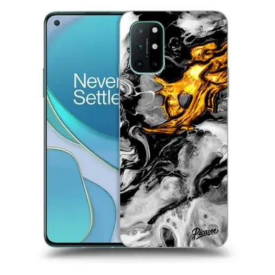 Husă neagră din silicon pentru OnePlus 8T - Black Gold