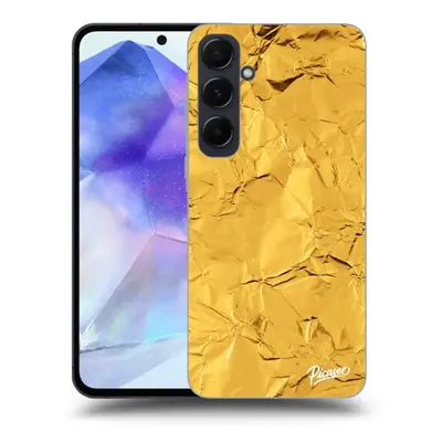 Husă transparentă din silicon pentru Samsung Galaxy A55 5G A556B - Gold