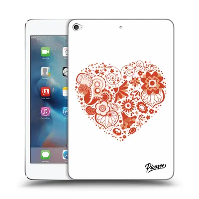 Husă neagră din silicon pentru Apple iPad mini - Big heart