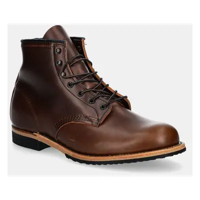 Red Wing pantofi inalti de piele barbati, culoarea maro