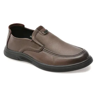 Mocasini OTTER maro, 50332, din piele naturala