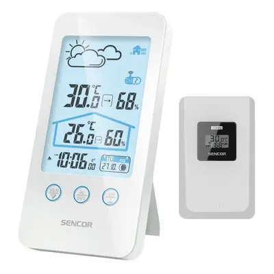 Stație meteo Sencor SWS 3000 W, cu senzorwireless, alb