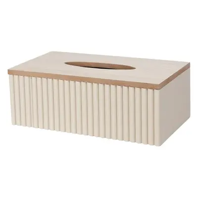 Cutie pentru batiste Stripes bej, 25 x 13,5 x 9 cm