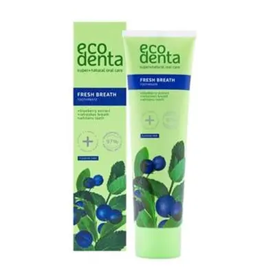 Pasta de dinti Ecodenta cu extract de afine pentru respiratie proaspata, 100 ml