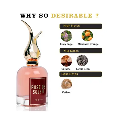 Parfum Rose De Soleil, Riiffs, apa de parfum 100 ml, femei - inspirat din Scandal For Her by Jea