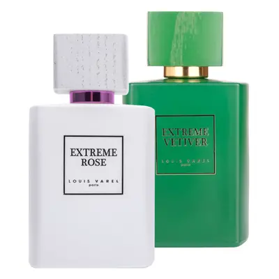 Pachet 2 parfumuri, Louis Varel Extreme Rose 100 ml si Extreme Vetiver 100 ml